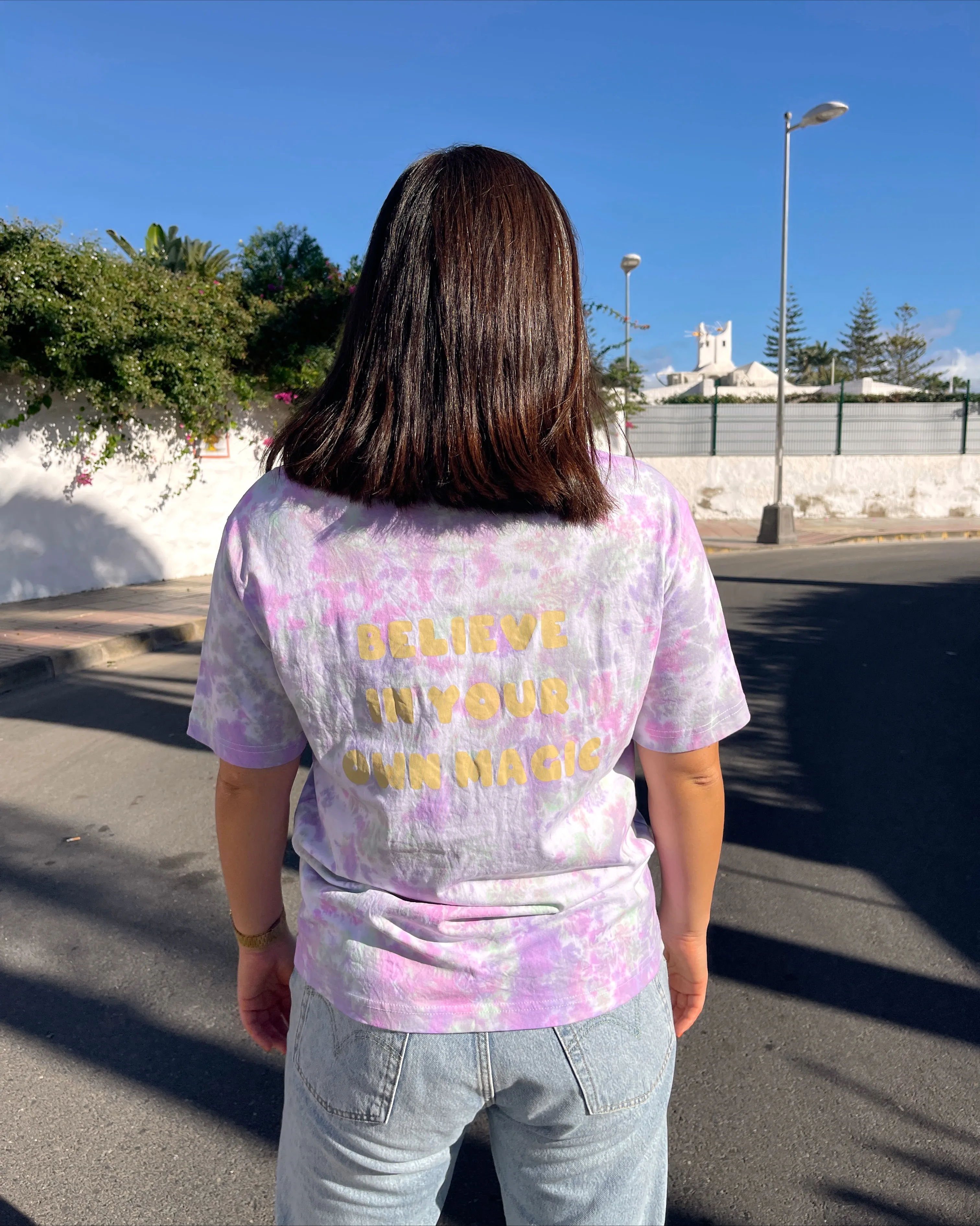 ANGEL COTTON CANDY - Tie Dye Organic Cotton T-shirt