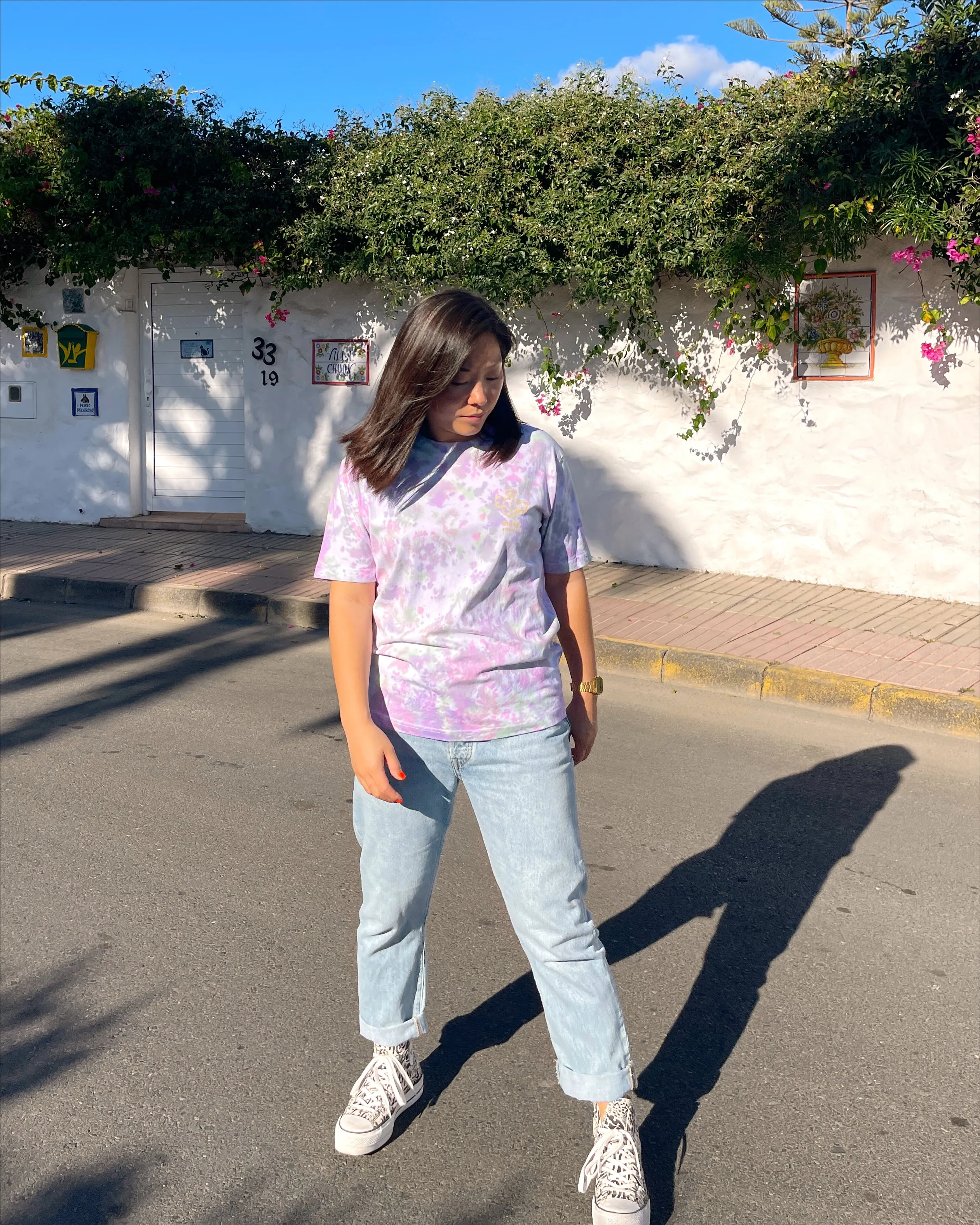 ANGEL COTTON CANDY - Tie Dye Organic Cotton T-shirt