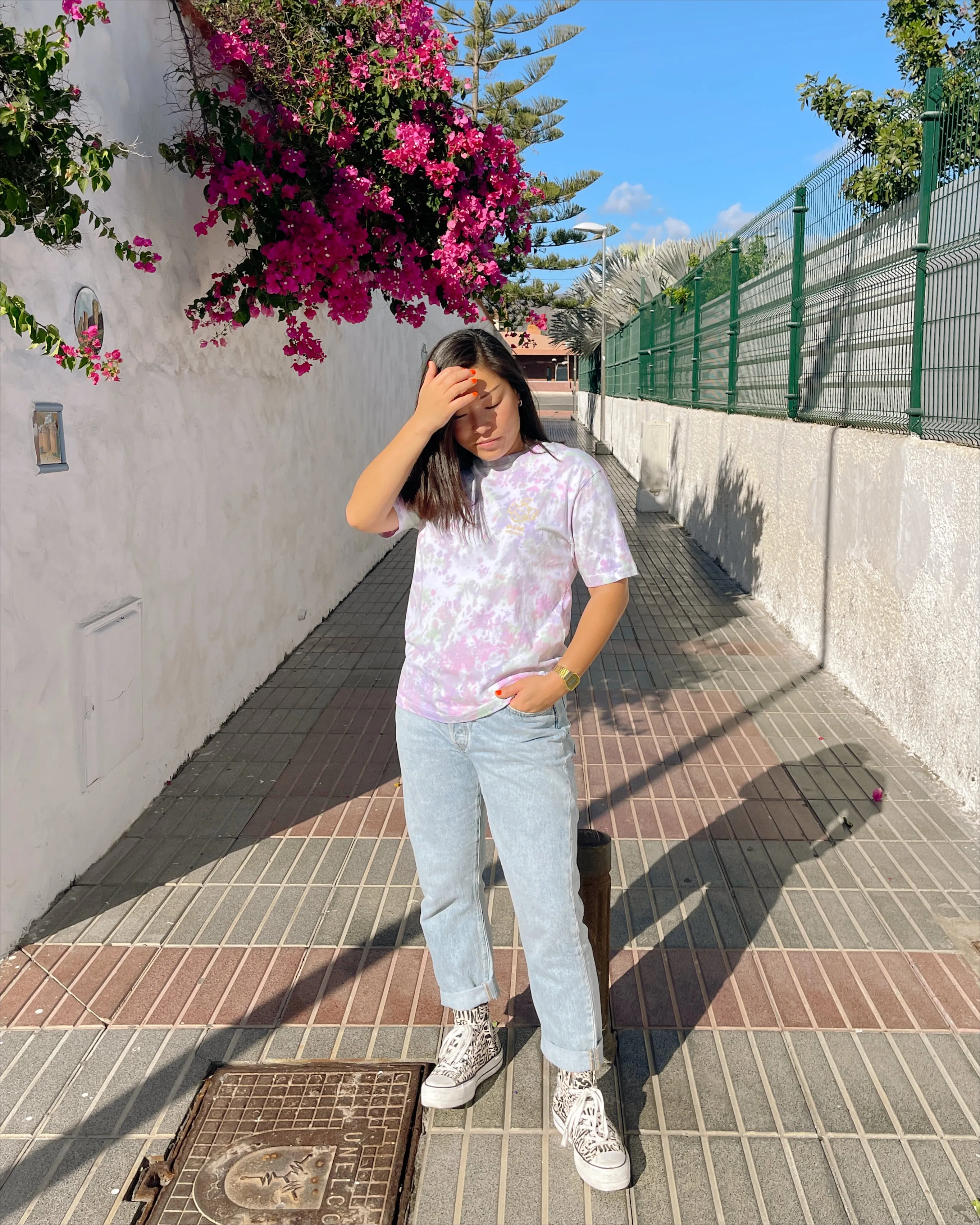 ANGEL COTTON CANDY - Tie Dye Organic Cotton T-shirt