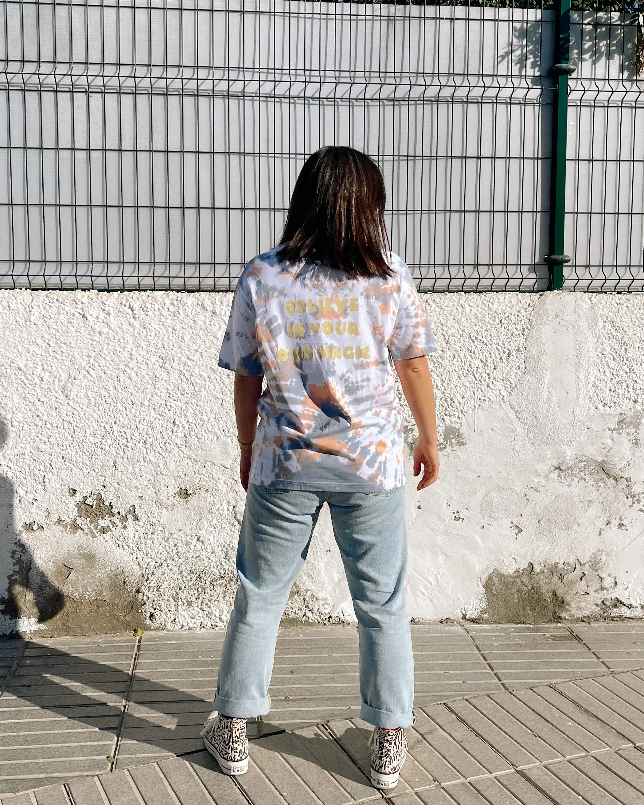 ANGEL PUMPKIN - Tie Dye Organic Cotton T-shirt