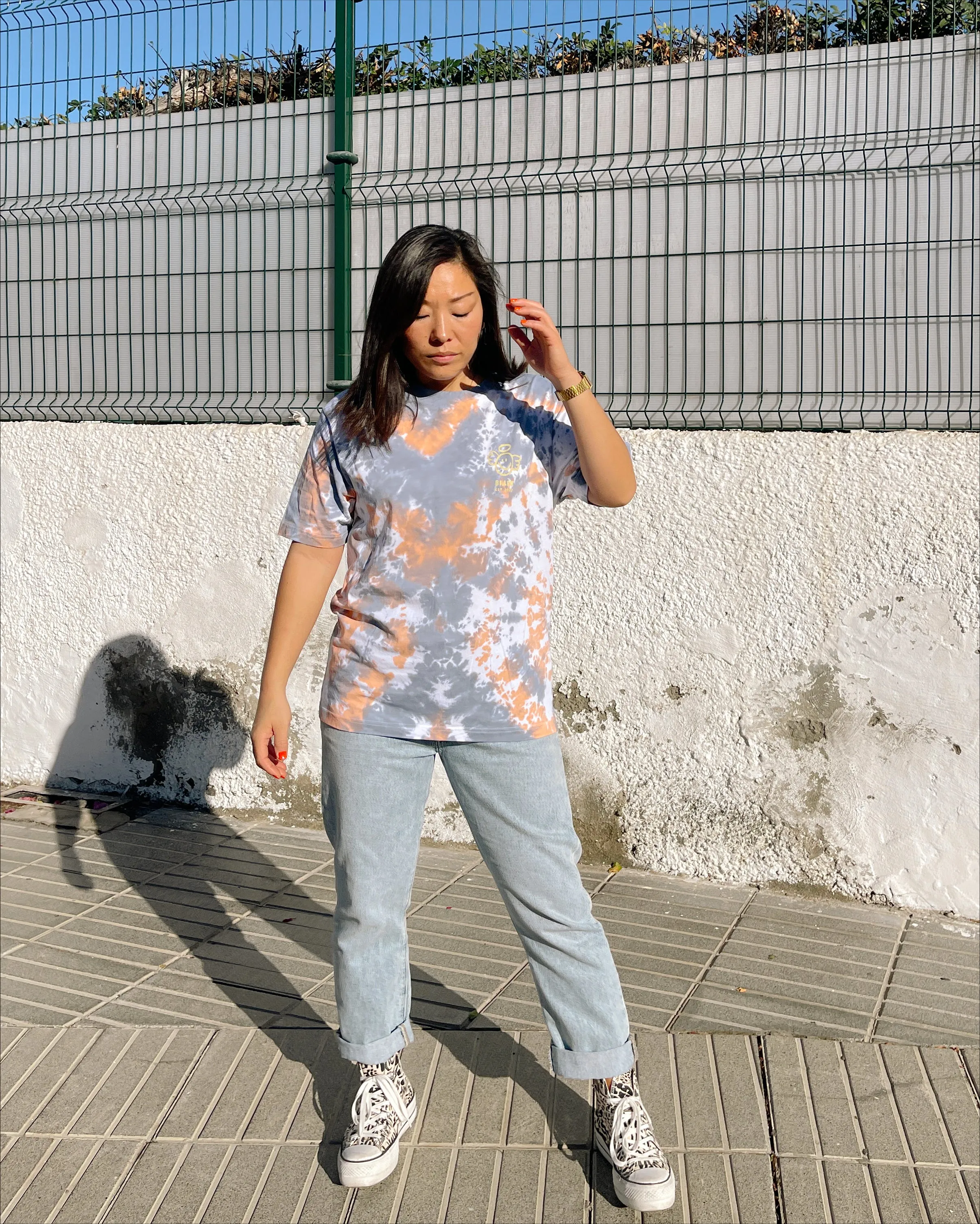 ANGEL PUMPKIN - Tie Dye Organic Cotton T-shirt