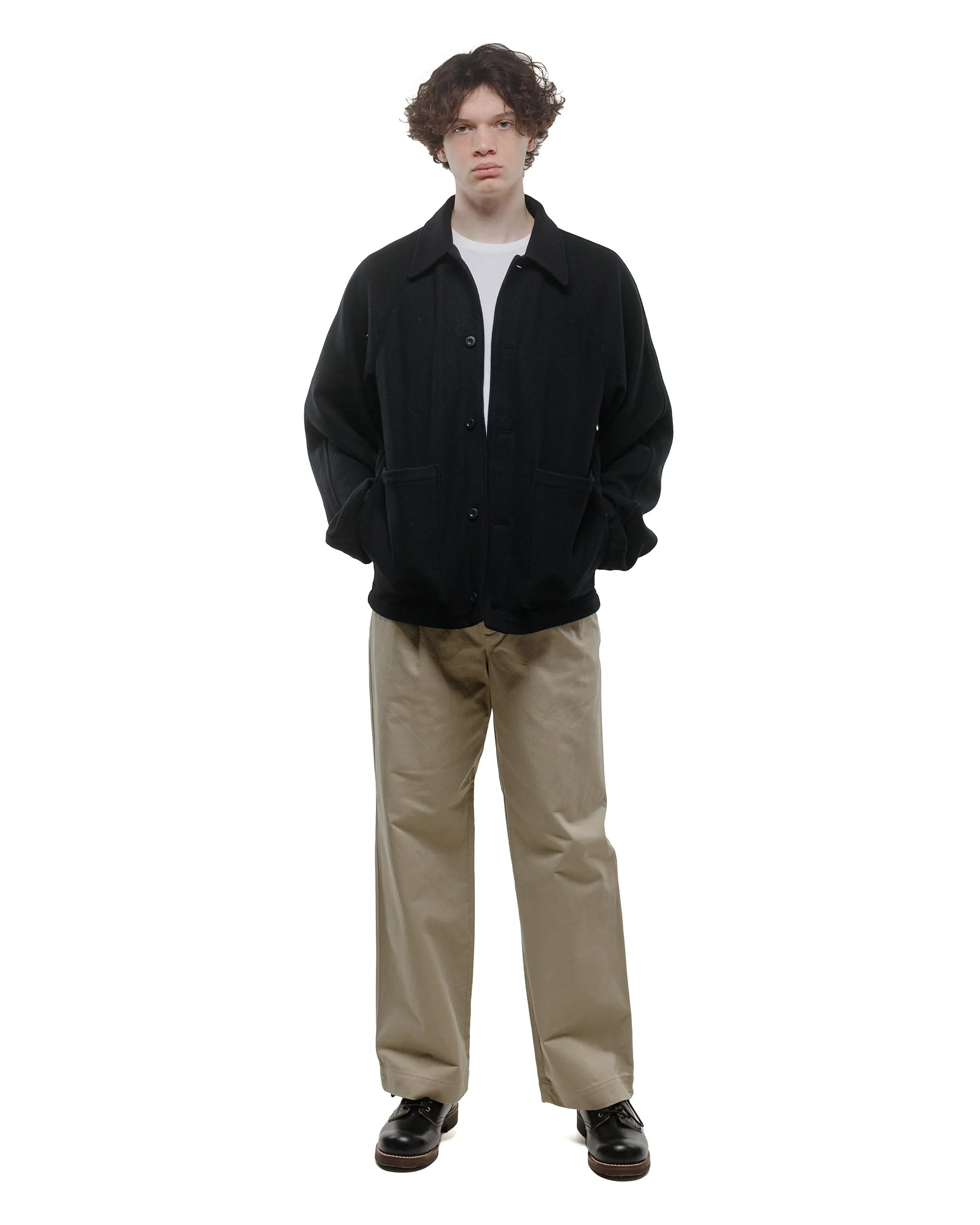 Auralee Washed Finx Chino One-Tuck Pants Light Khaki