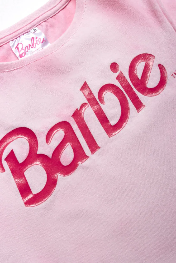 Barbie Crop T-Shirt Pink