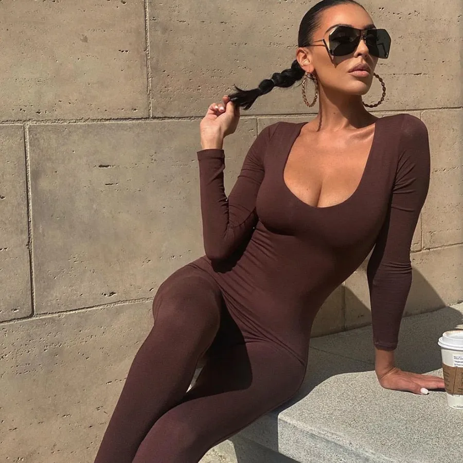 Basic Fit Bodycon Jumpsuit