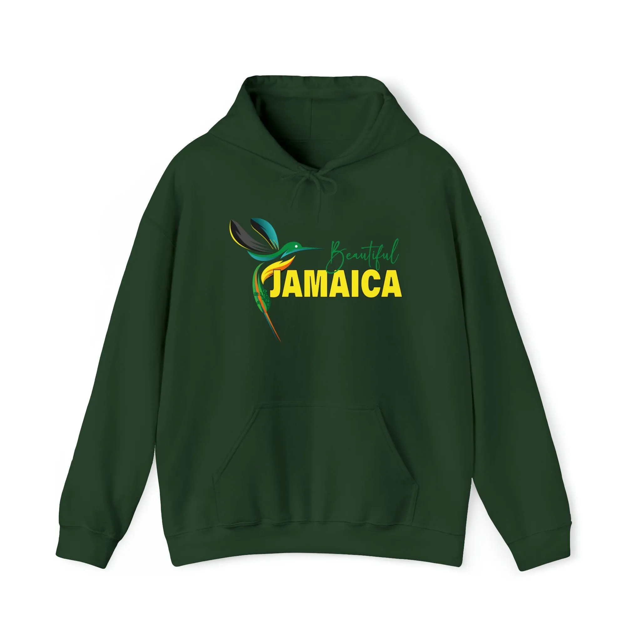 Beautiful Jamaica Hooded Sweatshirt | Big Women Unique Sweatshirt Hoodie | Unisex Slim fit Long Sleeve Hoodie