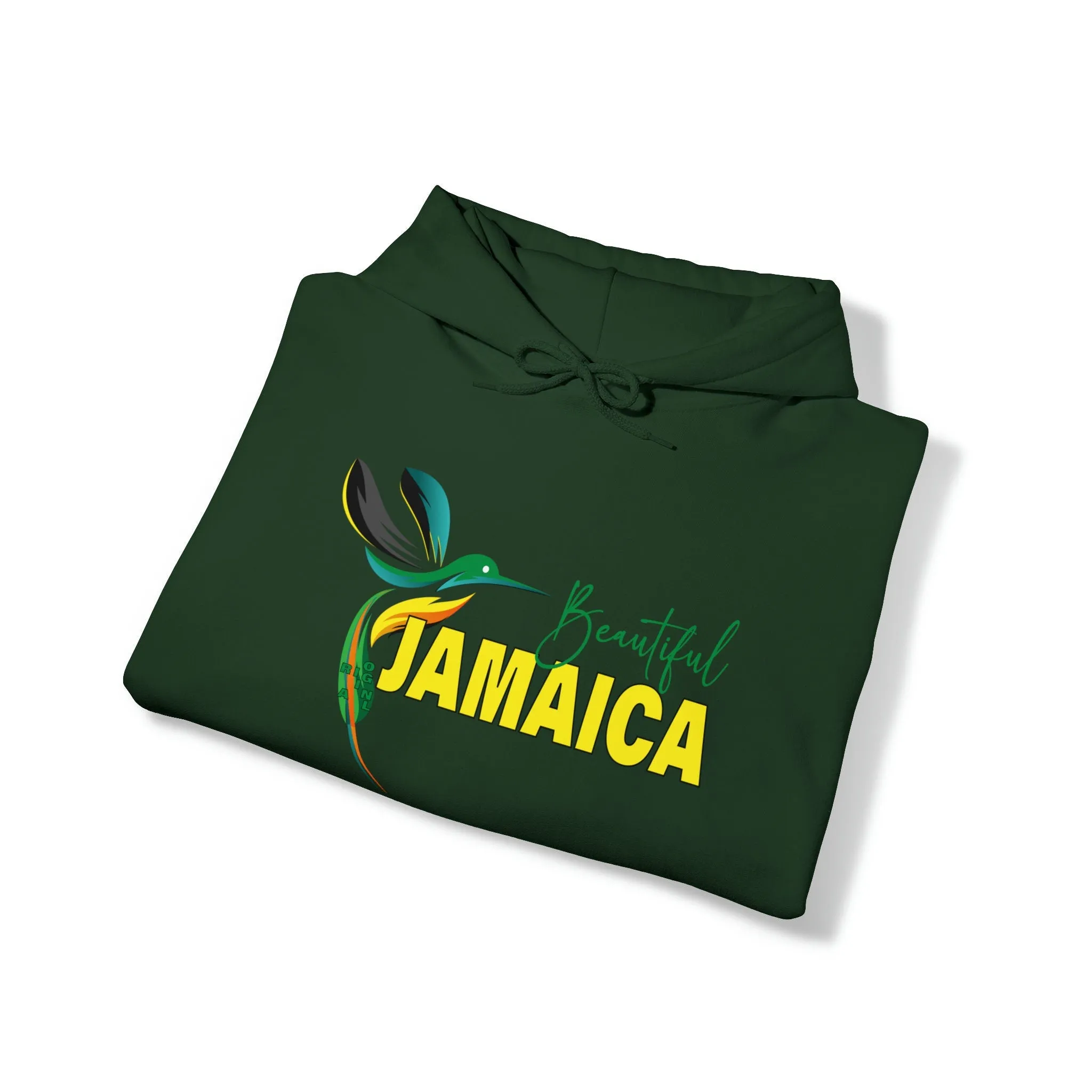 Beautiful Jamaica Hooded Sweatshirt | Big Women Unique Sweatshirt Hoodie | Unisex Slim fit Long Sleeve Hoodie