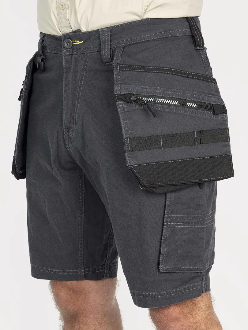 Bisley Flex & Move Stretch Utility Cargo Shorts With Holster Pockets