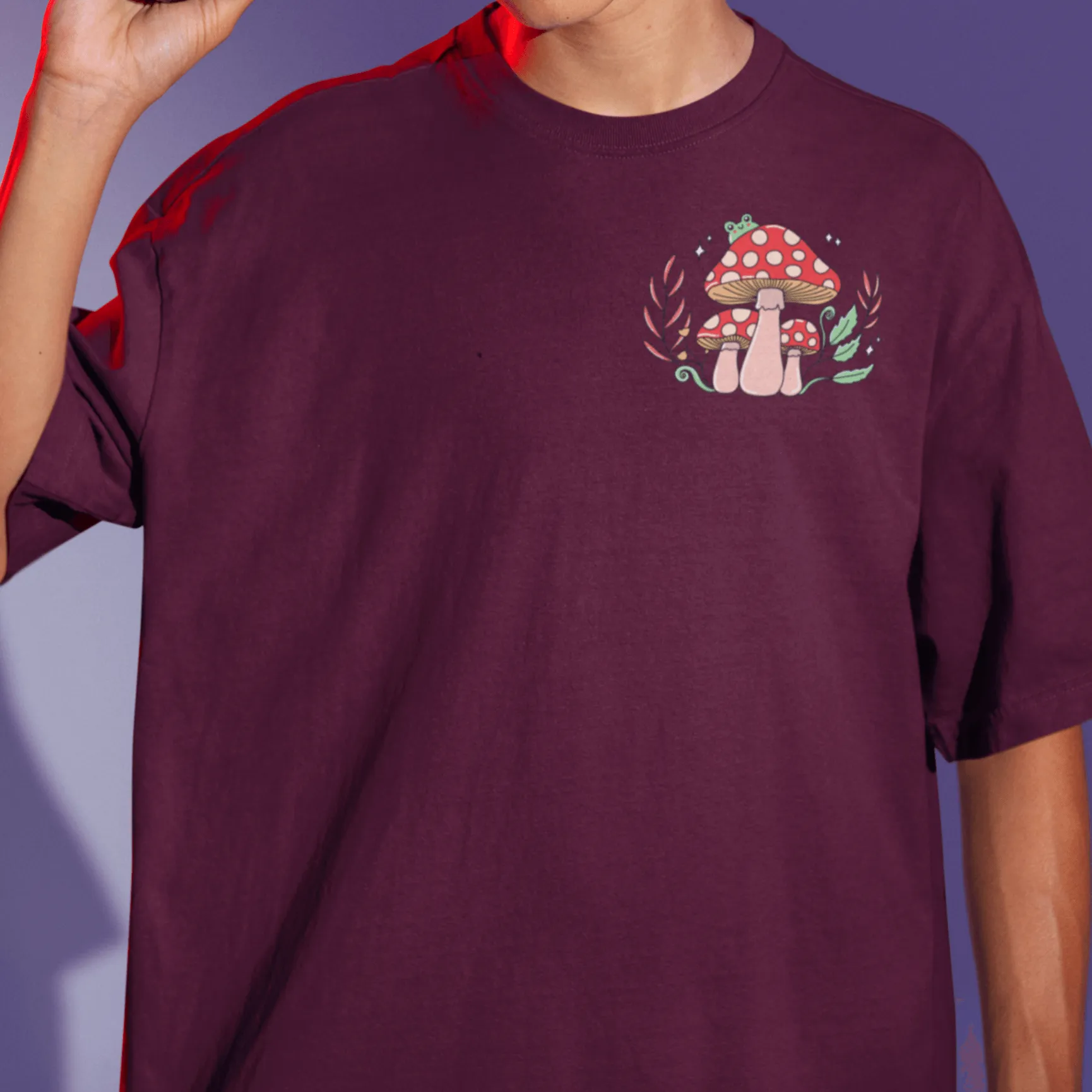 Bloom Wild Back Printed Unisex Oversized T-shirts