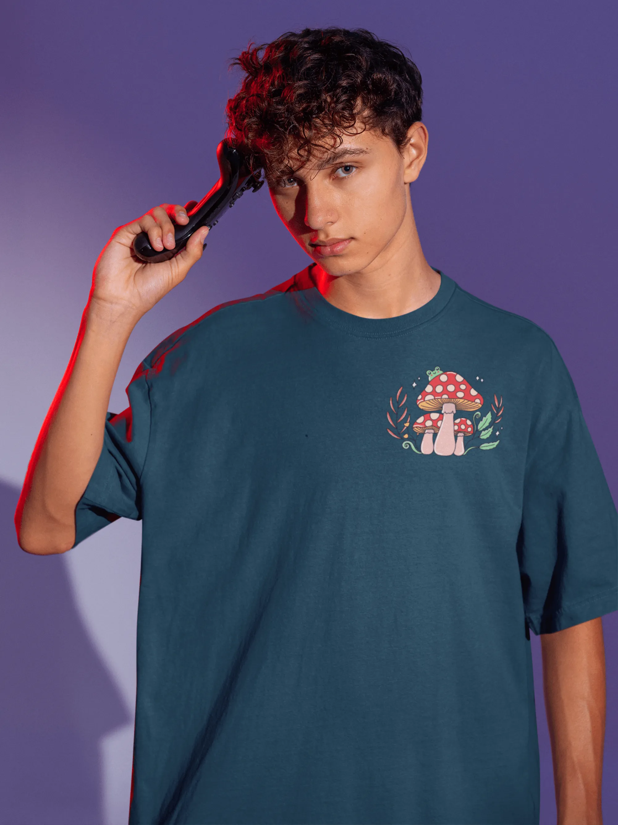 Bloom Wild Back Printed Unisex Oversized T-shirts
