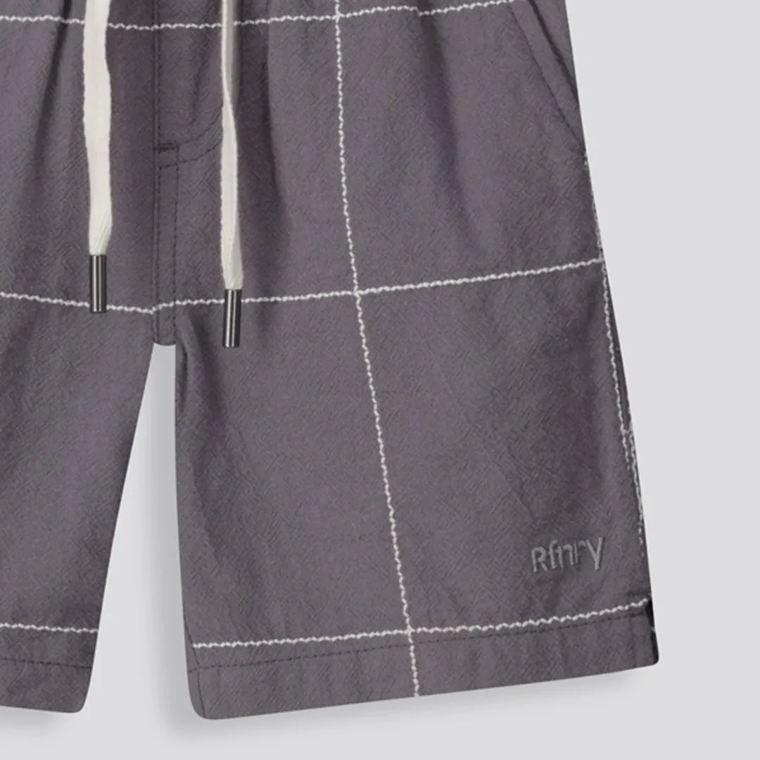 Boys Pull On Shorts _ 155507 _ Charcoal