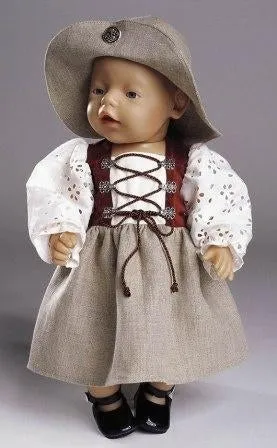 Burda Pattern 8308 Doll Clothes (12-18 Inch)