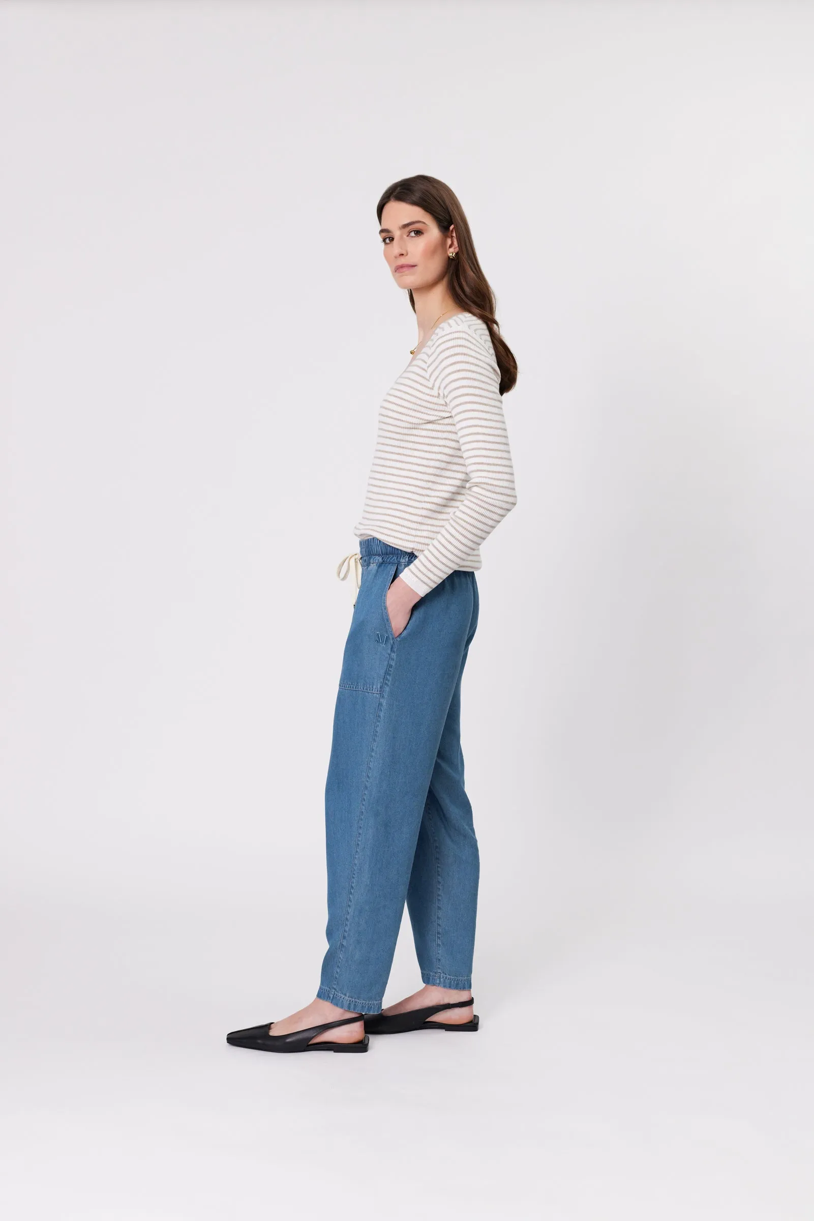 Chambray Pant - Light Wash