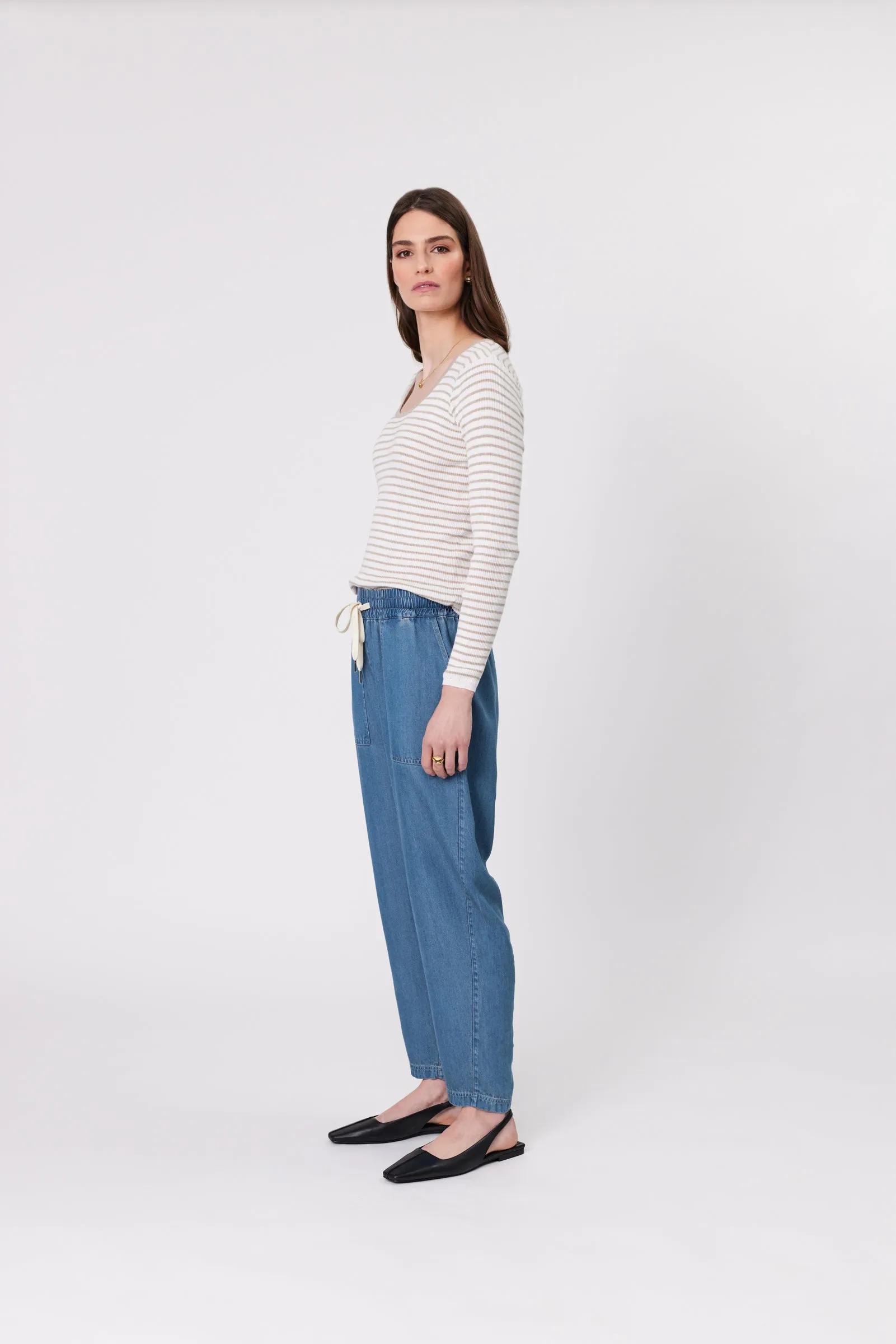 Chambray Pant - Light Wash