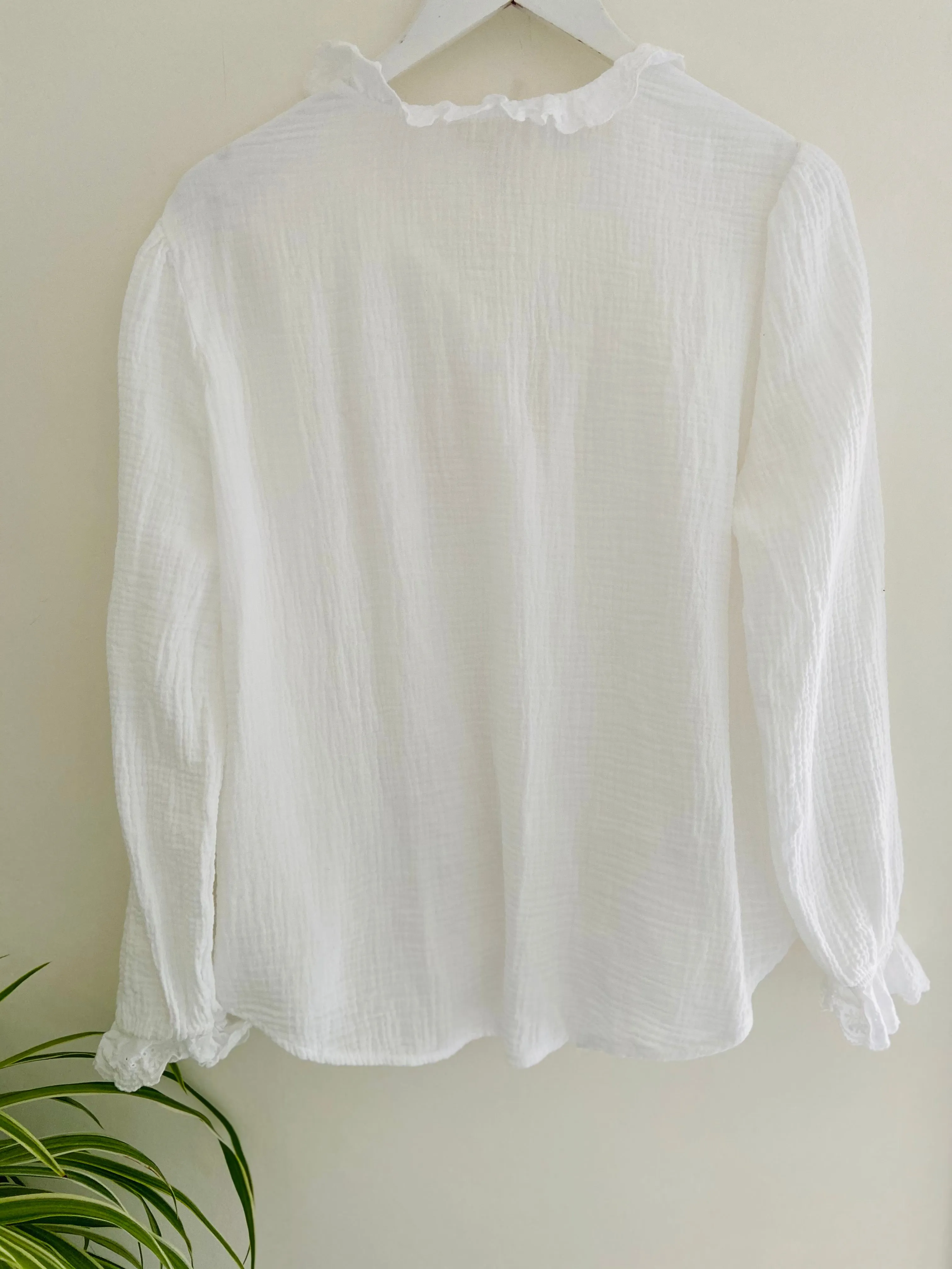 Cheesecloth Shirt in Ivory