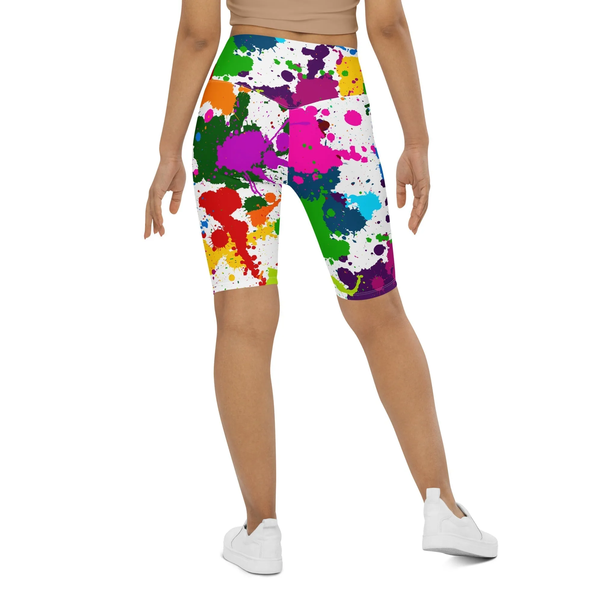 Color Splash Biker Shorts