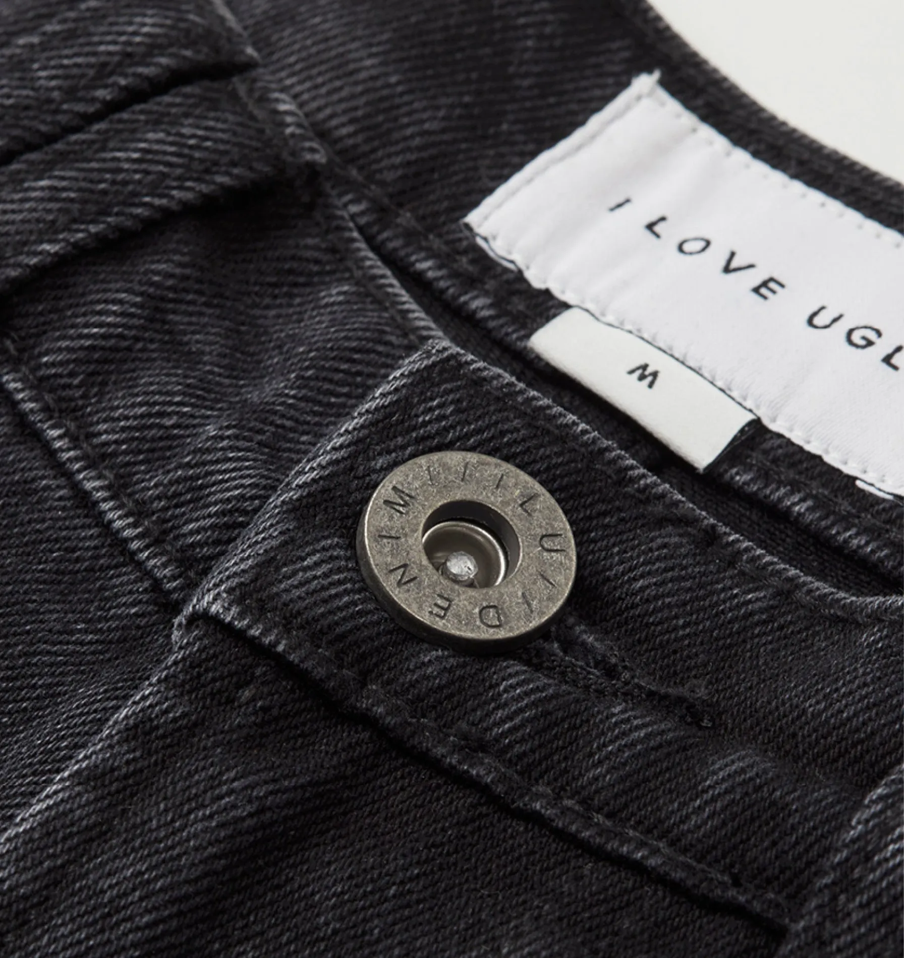 Cropped 90s Denim - Light Vintage Black