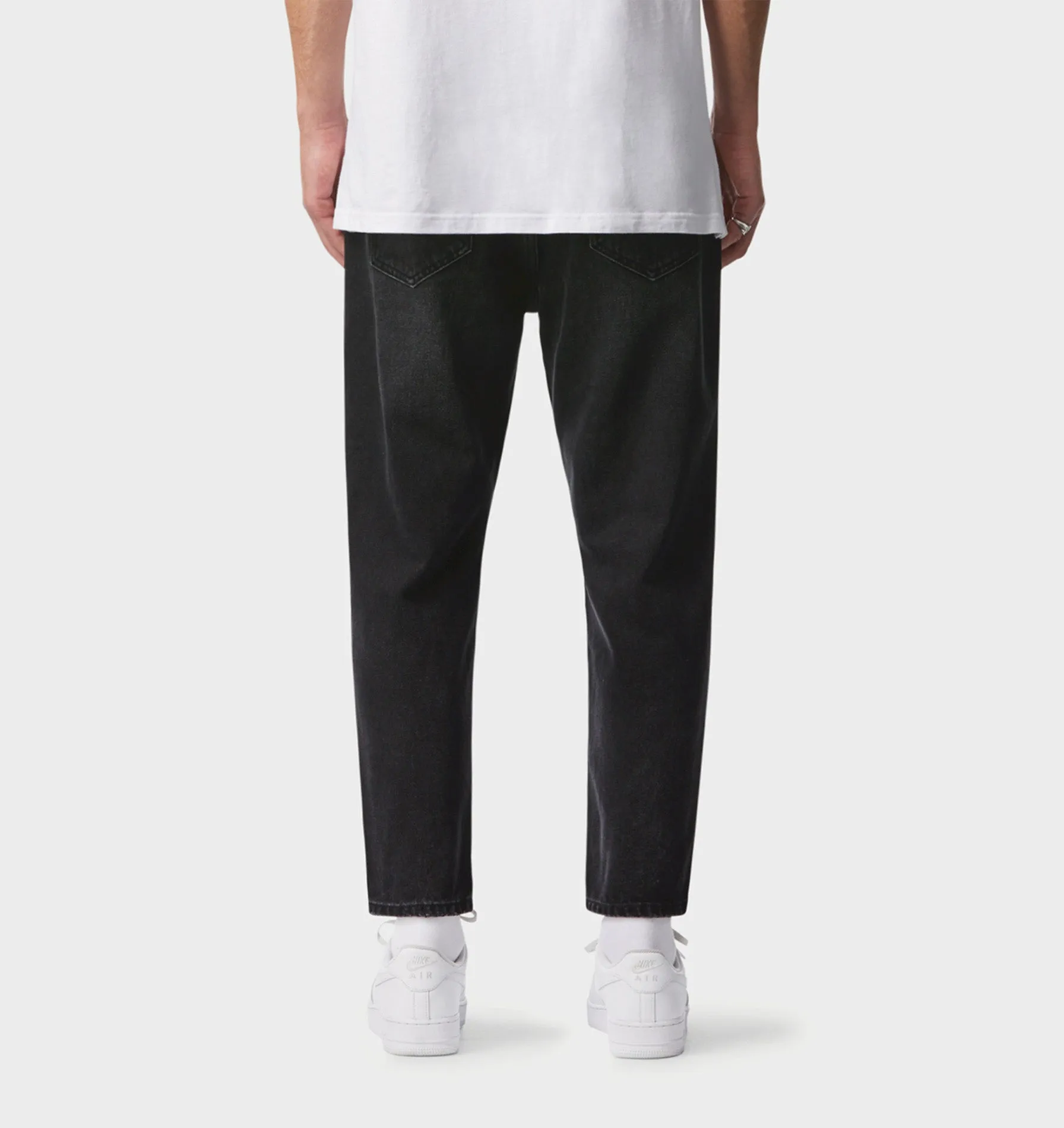 Cropped 90s Denim - Light Vintage Black