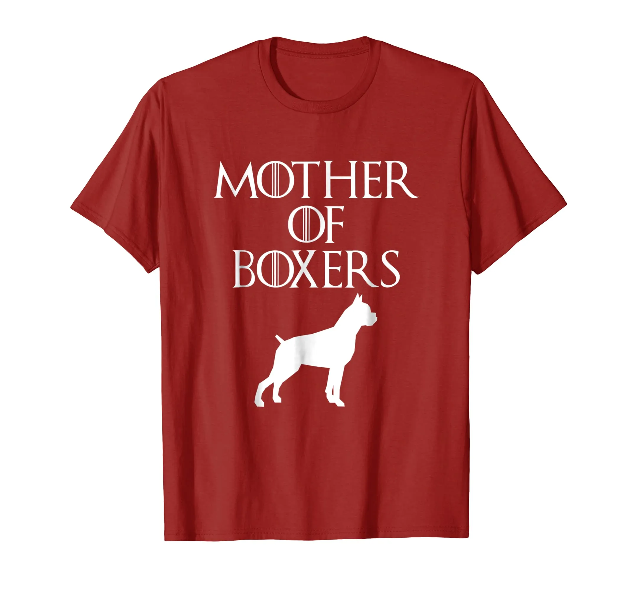 Cute &amp; Unique White Mother of Boxers T-shirt E010594