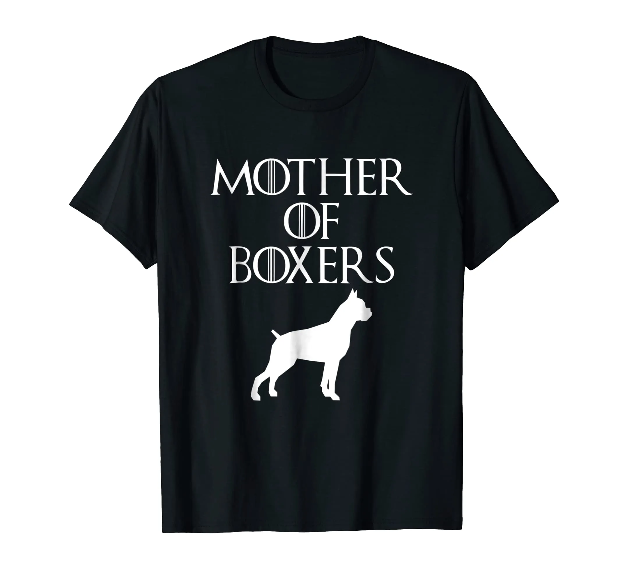 Cute &amp; Unique White Mother of Boxers T-shirt E010594