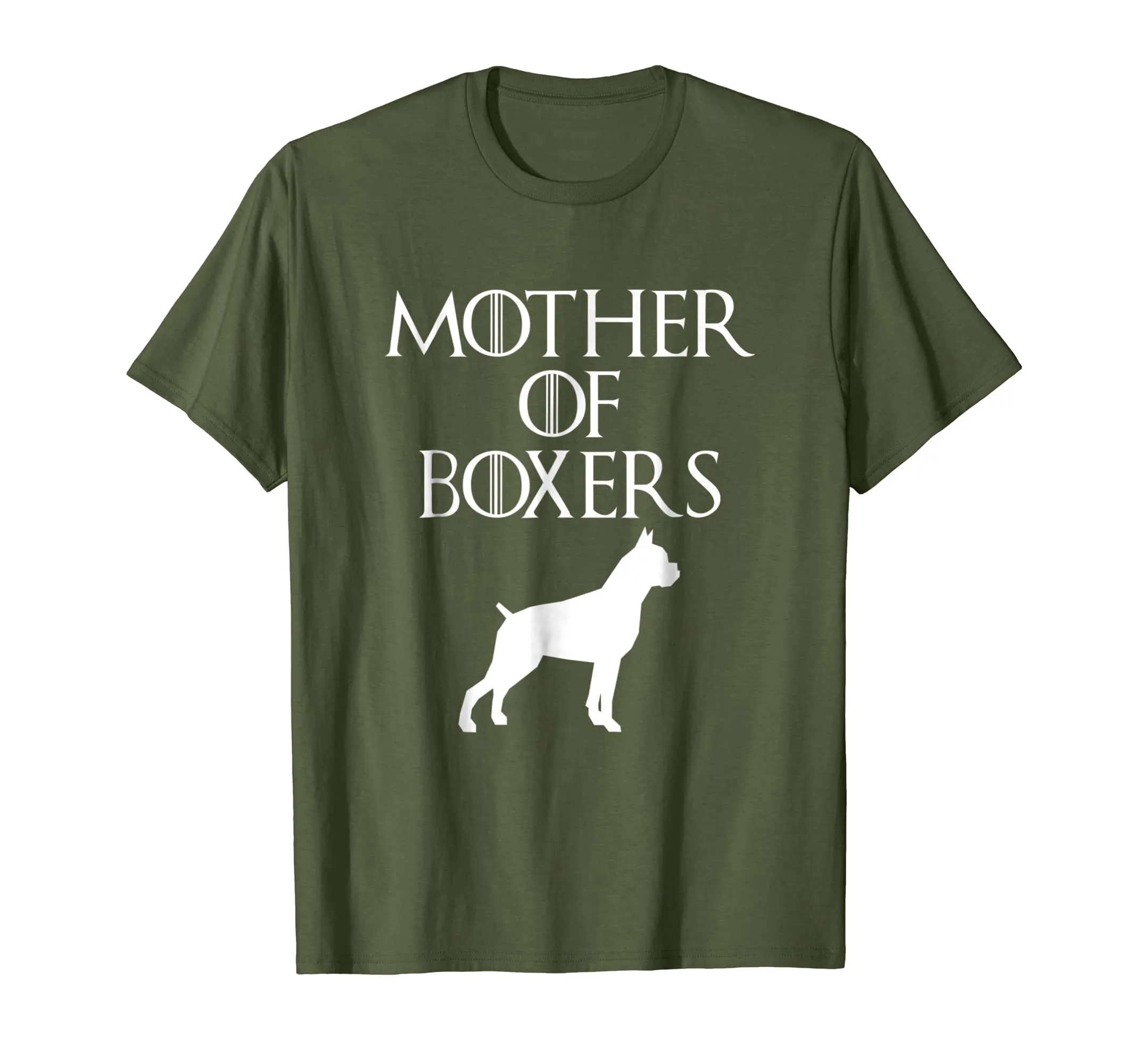 Cute &amp; Unique White Mother of Boxers T-shirt E010594