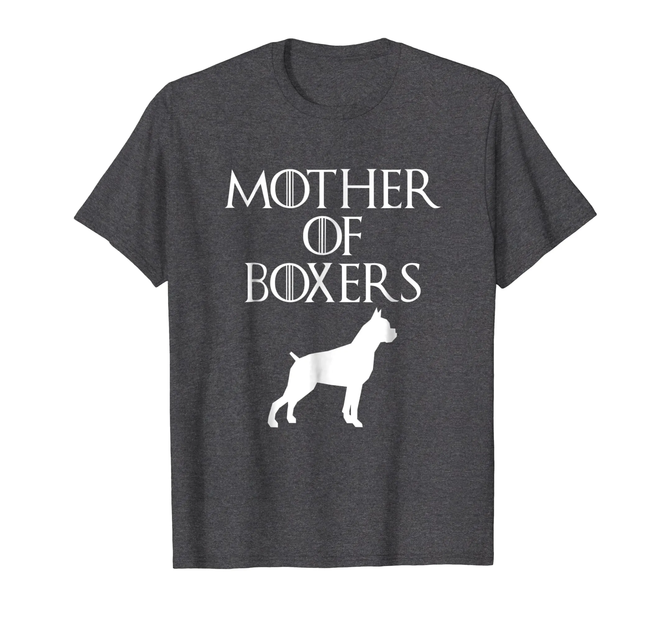 Cute &amp; Unique White Mother of Boxers T-shirt E010594