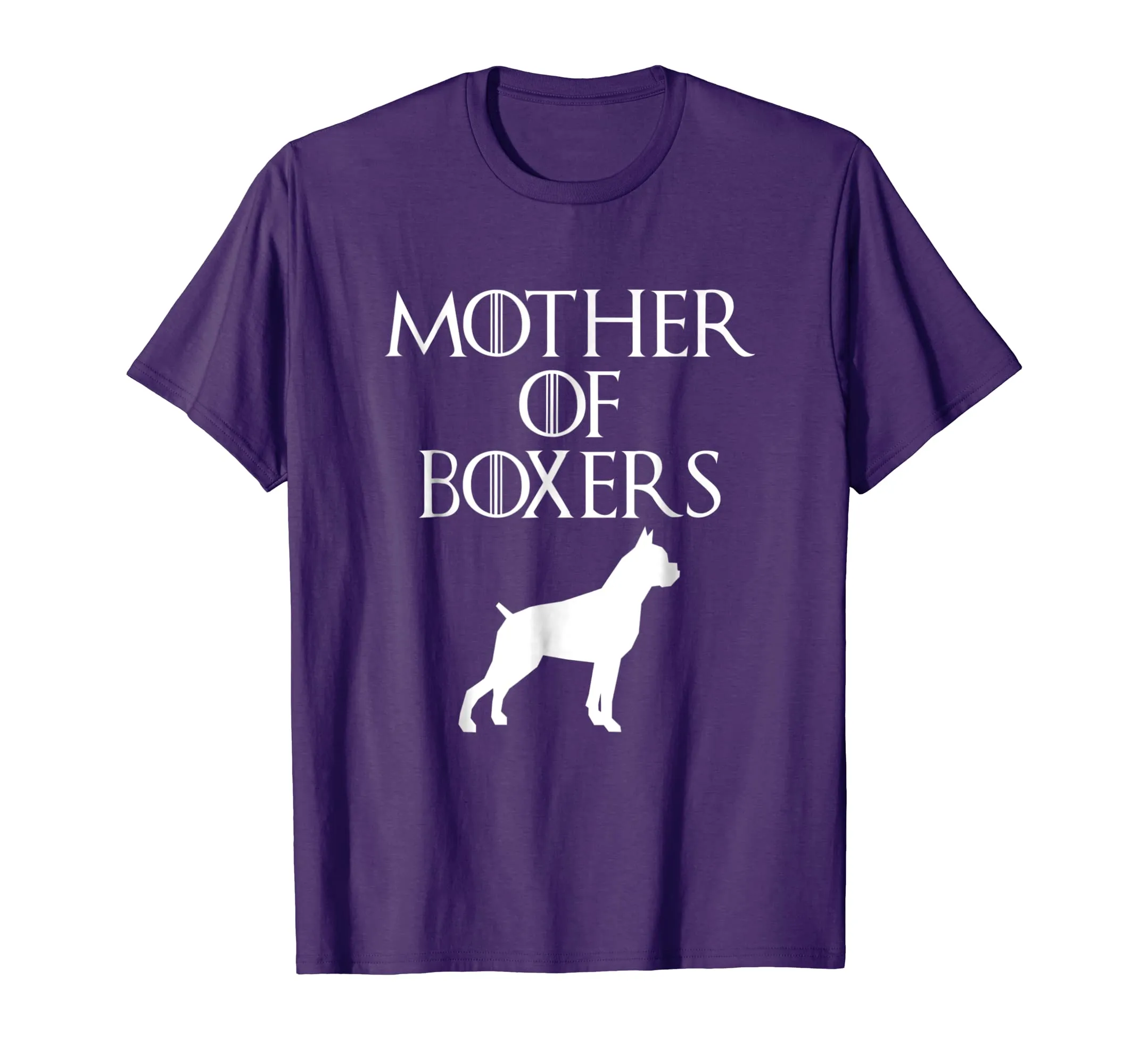 Cute &amp; Unique White Mother of Boxers T-shirt E010594