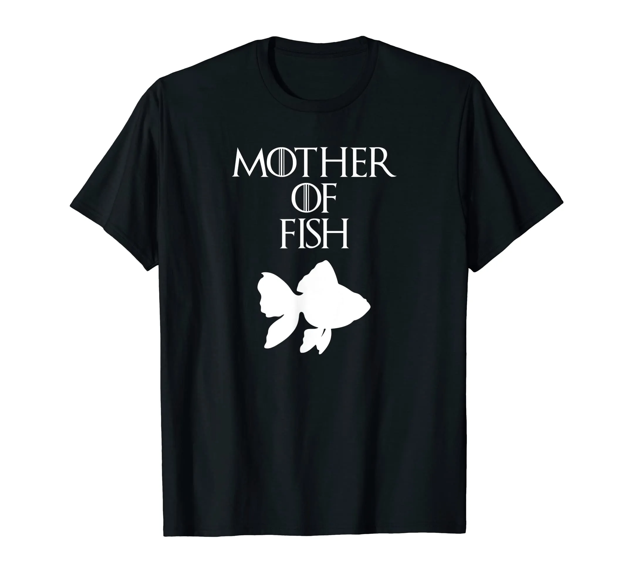 Cute &amp; Unique White Mother of Fish T-shirt E010413