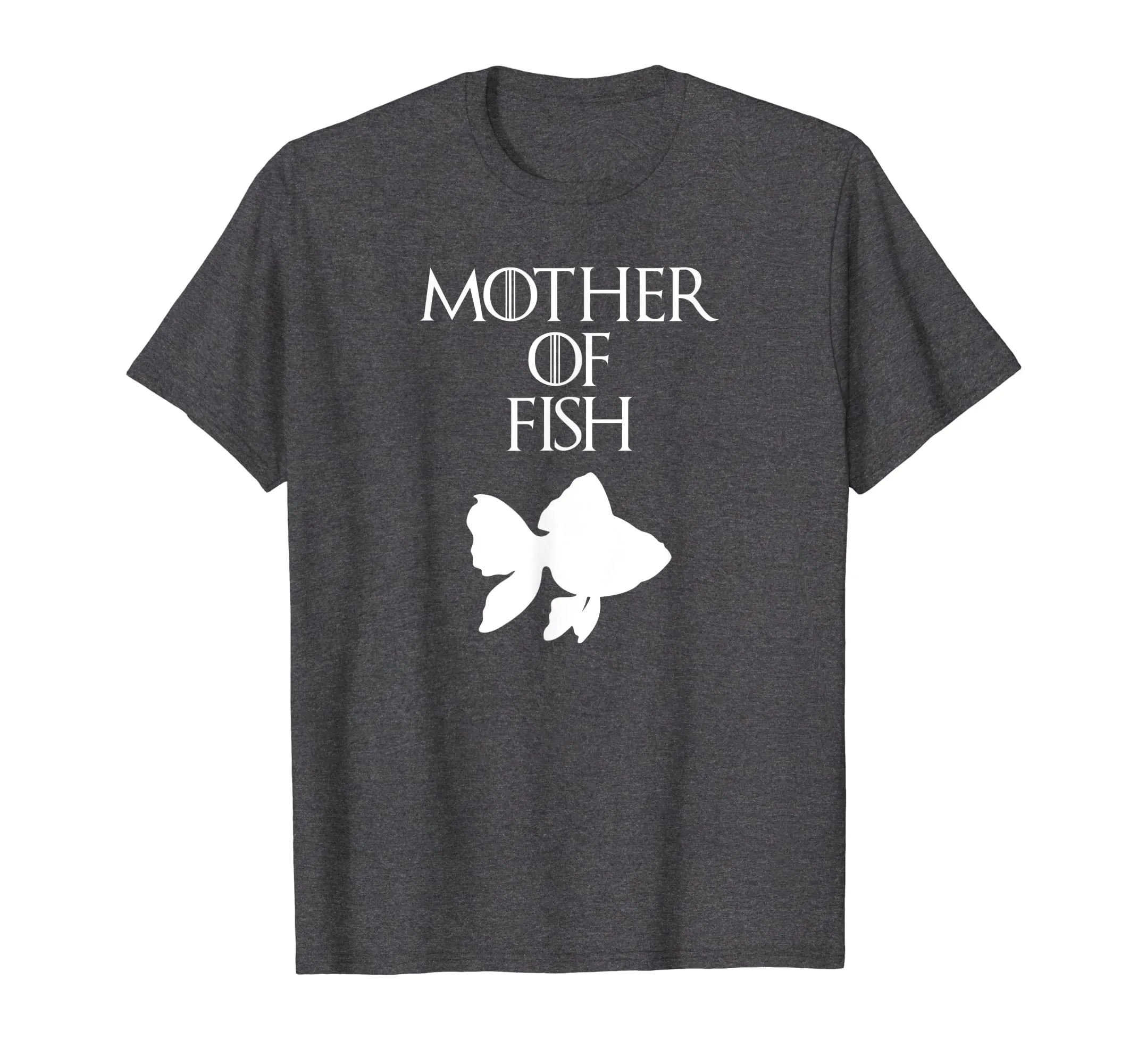Cute &amp; Unique White Mother of Fish T-shirt E010413