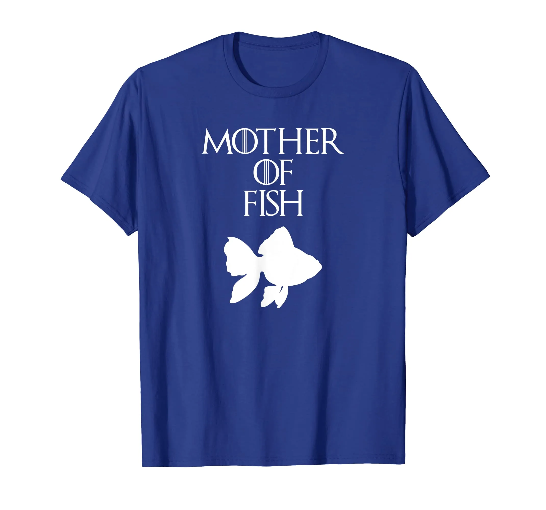 Cute &amp; Unique White Mother of Fish T-shirt E010413