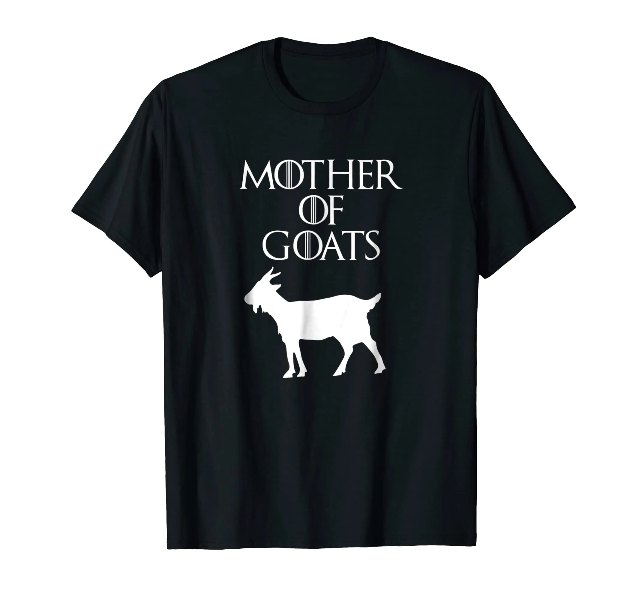 Cute &amp; Unique White Mother of Goats T-shirt E010427