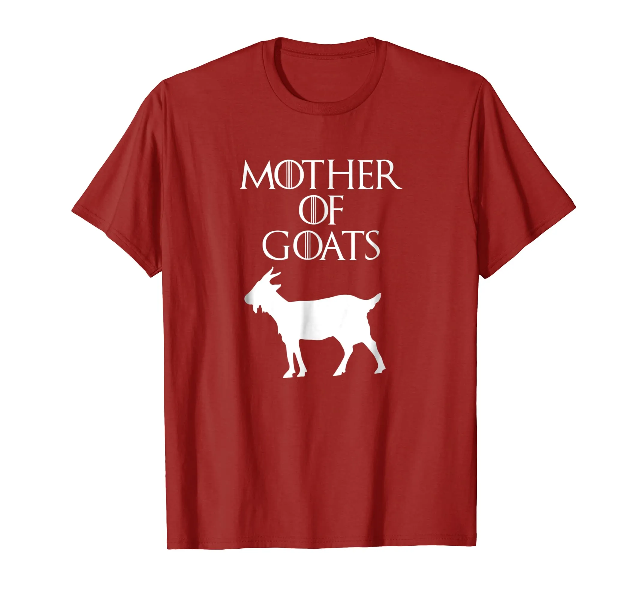 Cute &amp; Unique White Mother of Goats T-shirt E010427