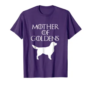 Cute &amp; Unique White Mother of Goldens T-shirt E010654