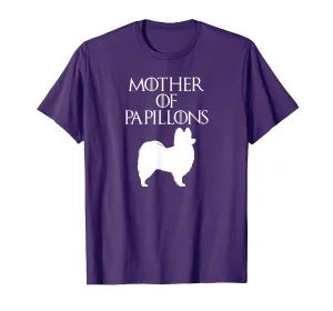 Cute &amp; Unique White Mother of Papillons T-shirt E010714