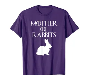 Cute &amp; Unique White Mother of Rabbits T-shirt E010494