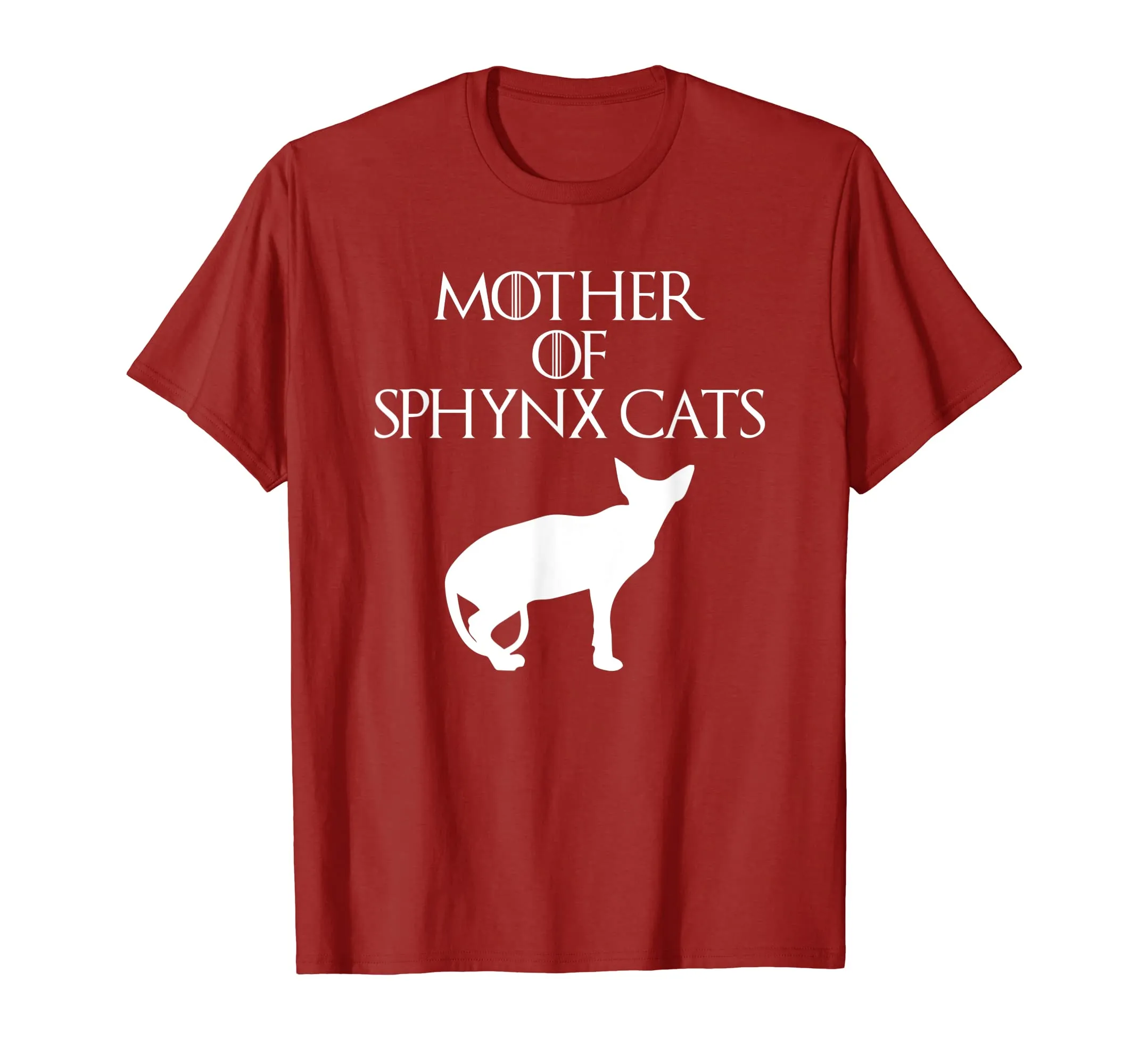Cute &amp; Unique White Mother of Sphynx Cats T-shirt E010509