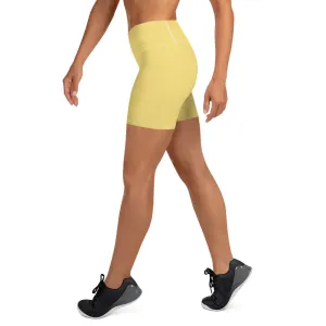 Daisy Yellow High Waist Shorts