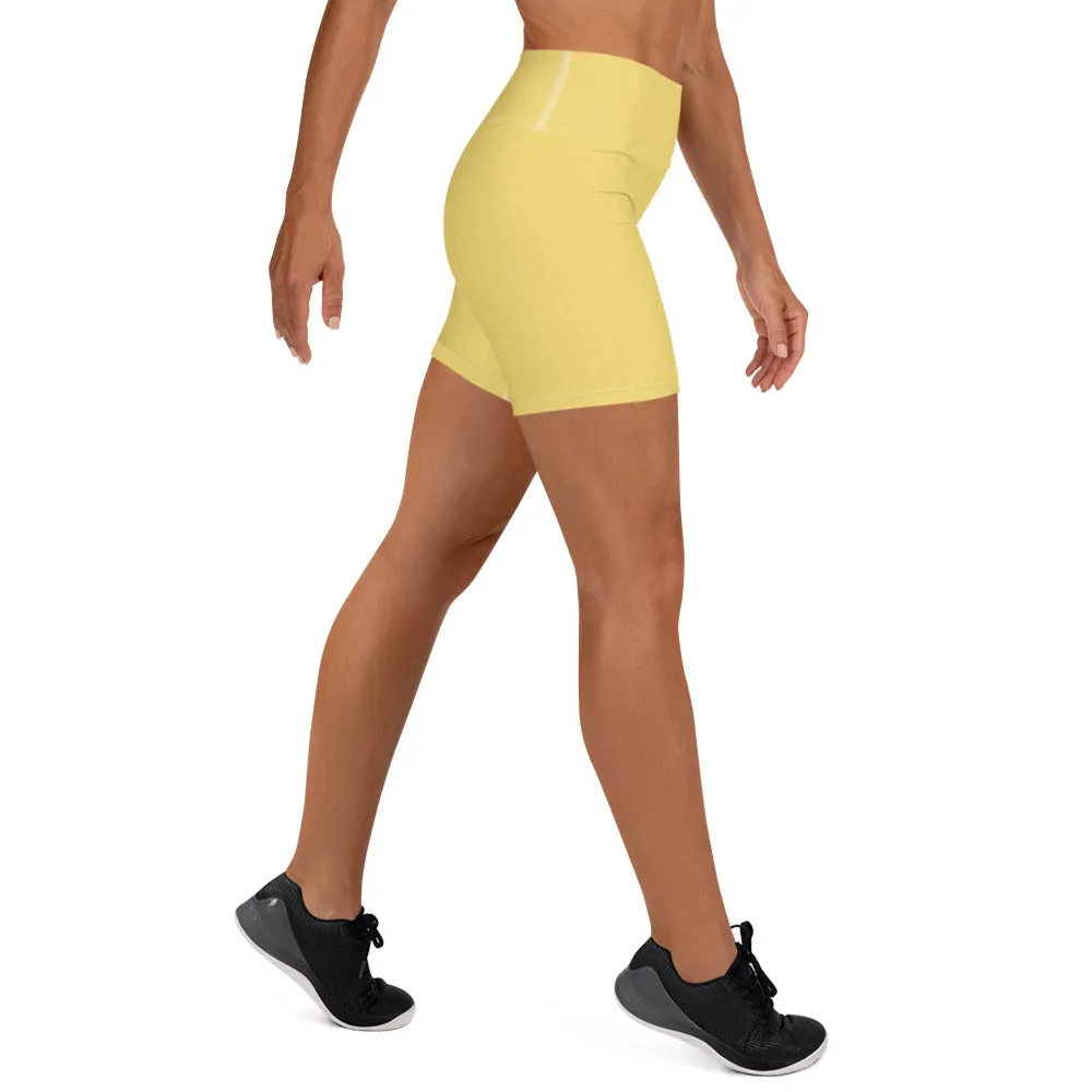 Daisy Yellow High Waist Shorts