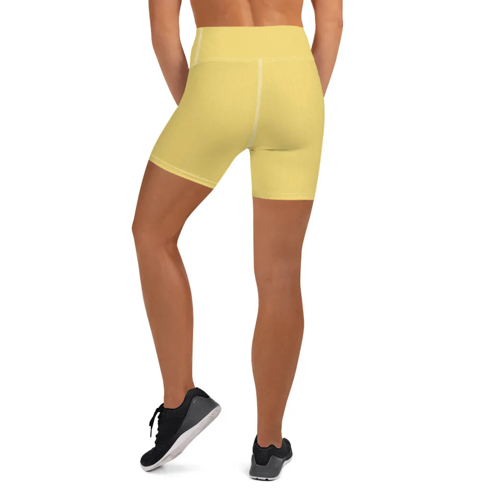 Daisy Yellow High Waist Shorts