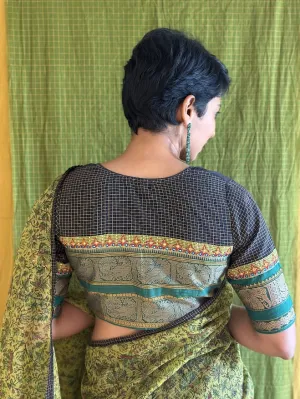 Dhara black cotton blouse