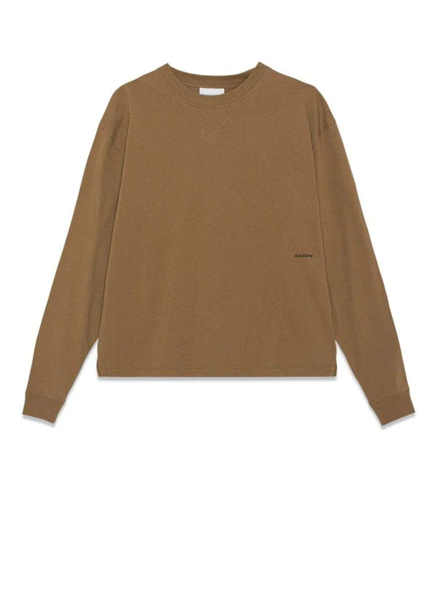Dinah long sleeve T-shirt - Dark Camel