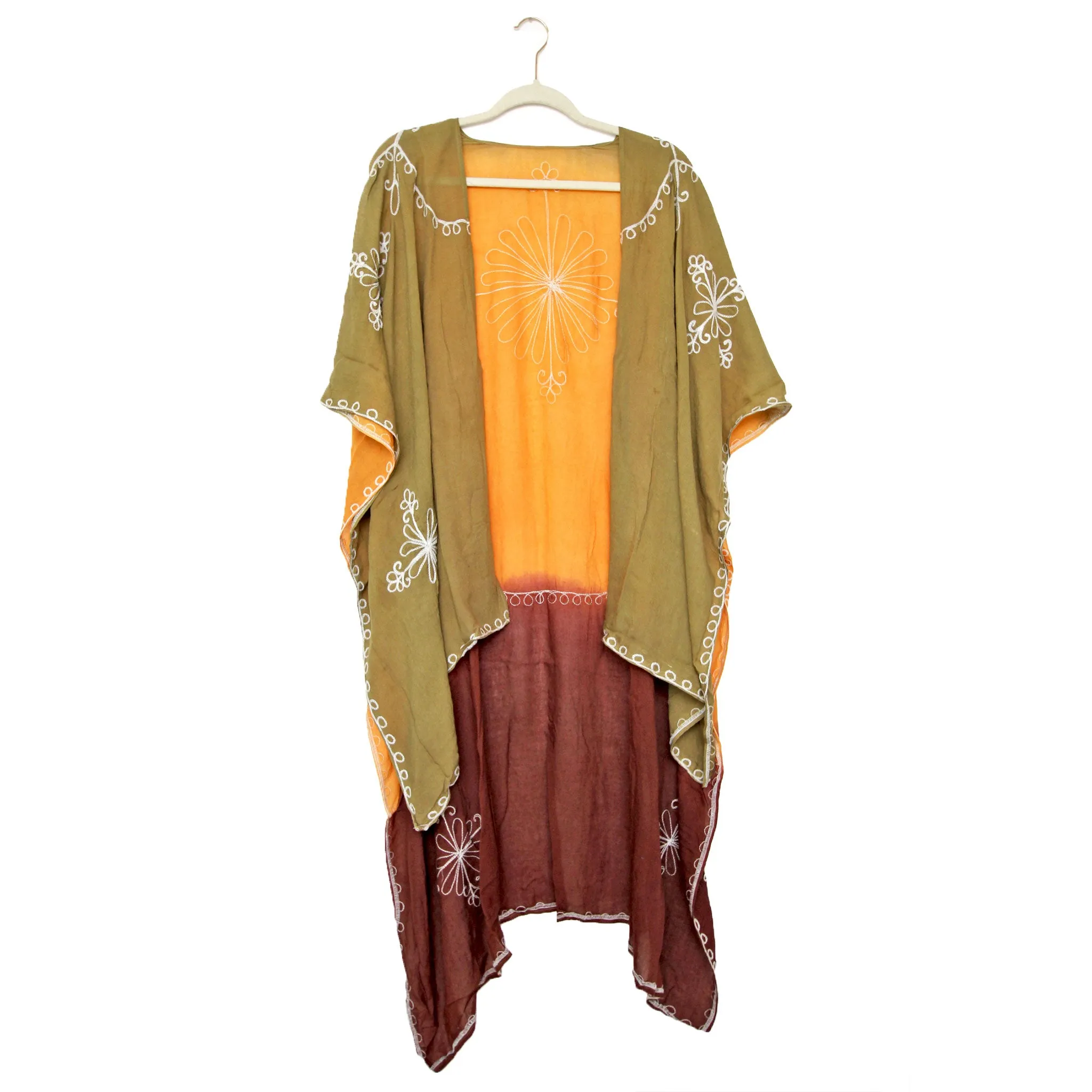 Dip Dye Embroidered Ginger