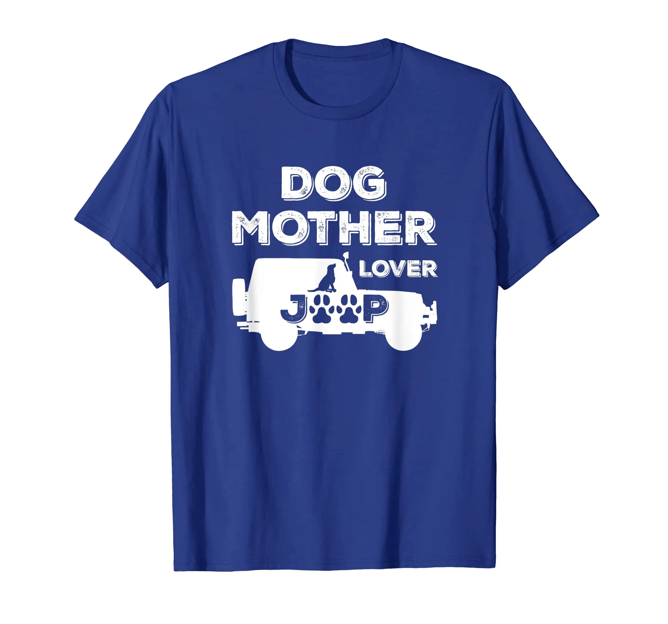 Dog Mother Jeep Lover Retro Vintage Distressed Graphic Shirt