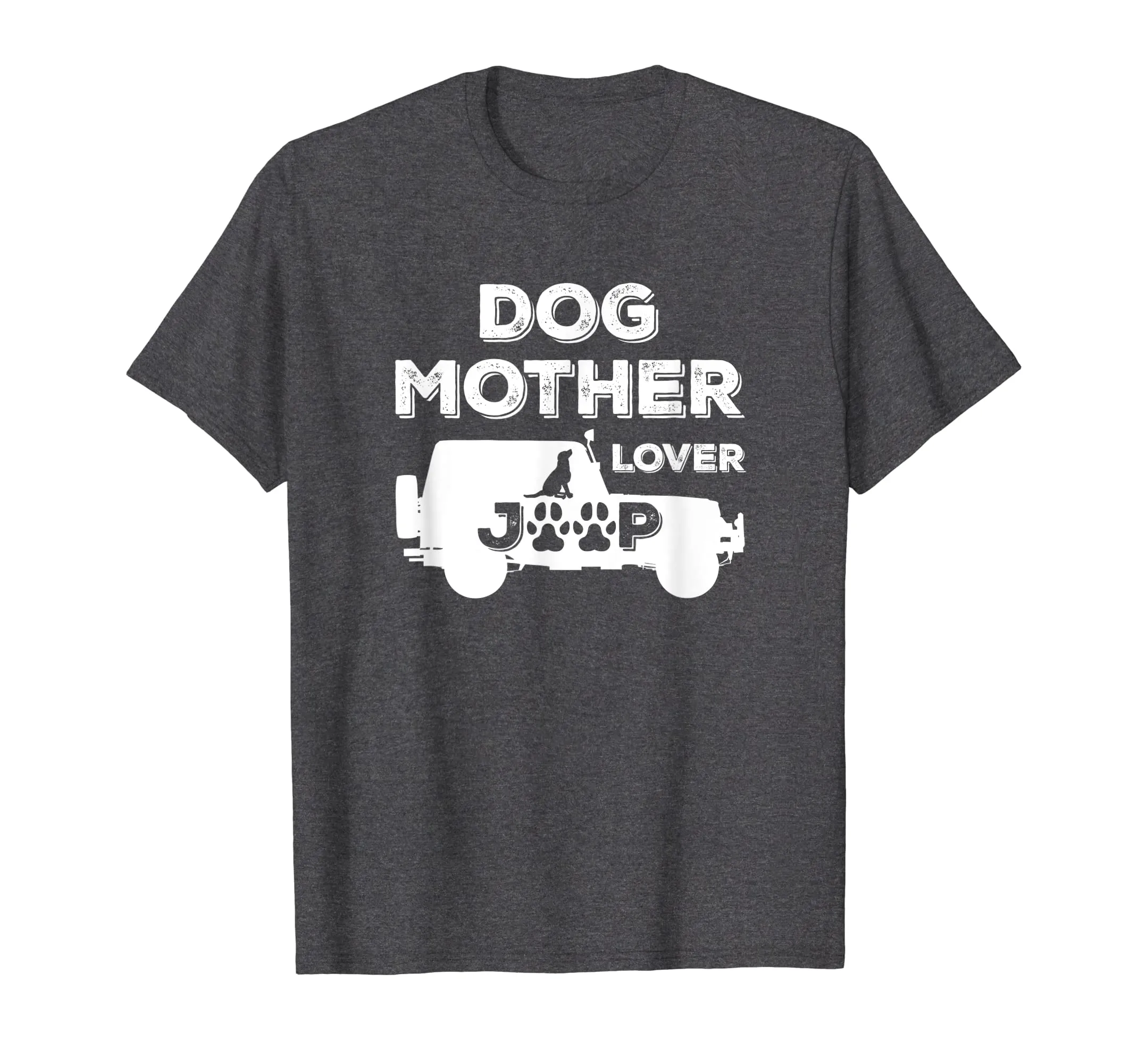 Dog Mother Jeep Lover Retro Vintage Distressed Graphic Shirt