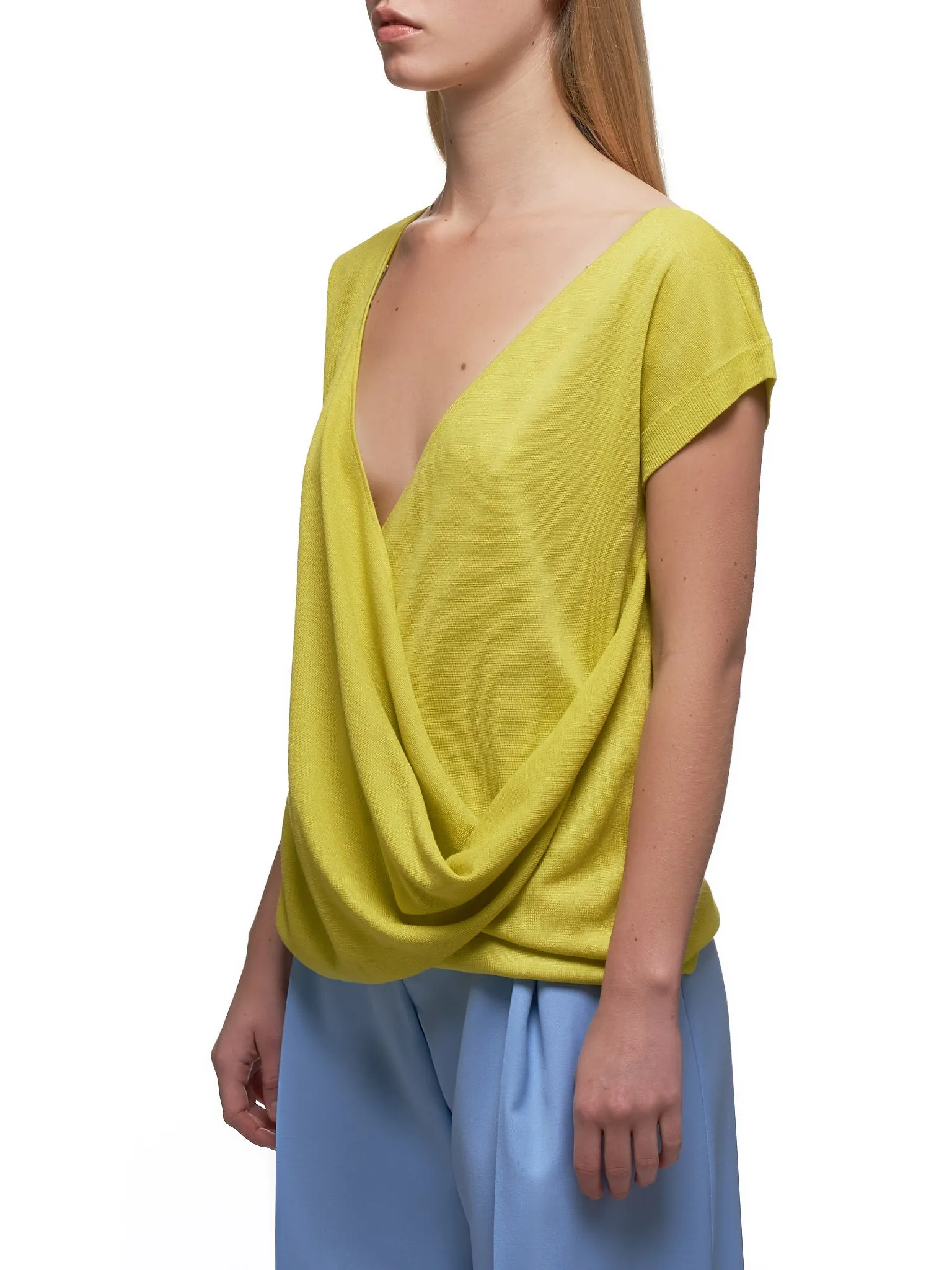 Draped Top (PMPU009ML0441-U6073-LIME)