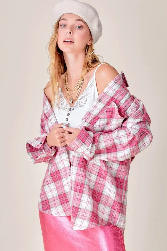 Dreamy Plaid Flannel Shirt