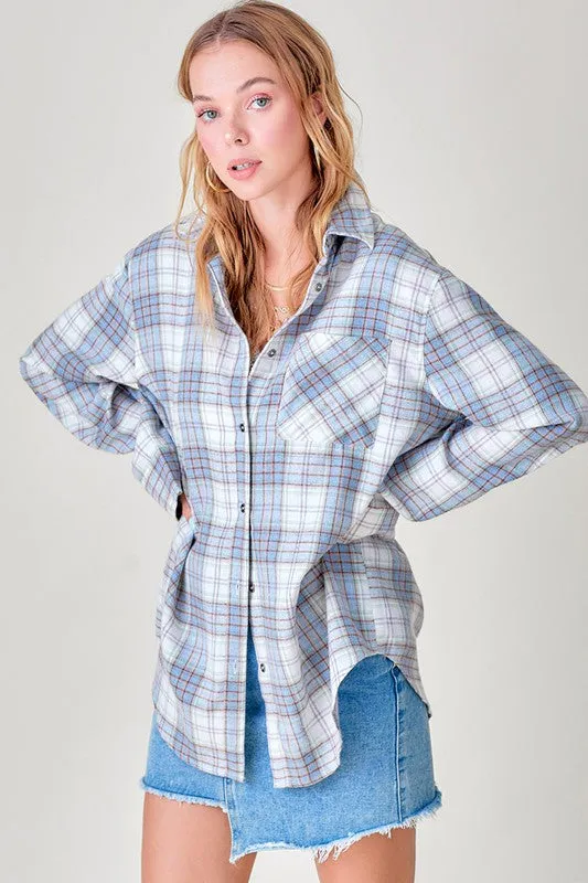 Dreamy Plaid Flannel Shirt