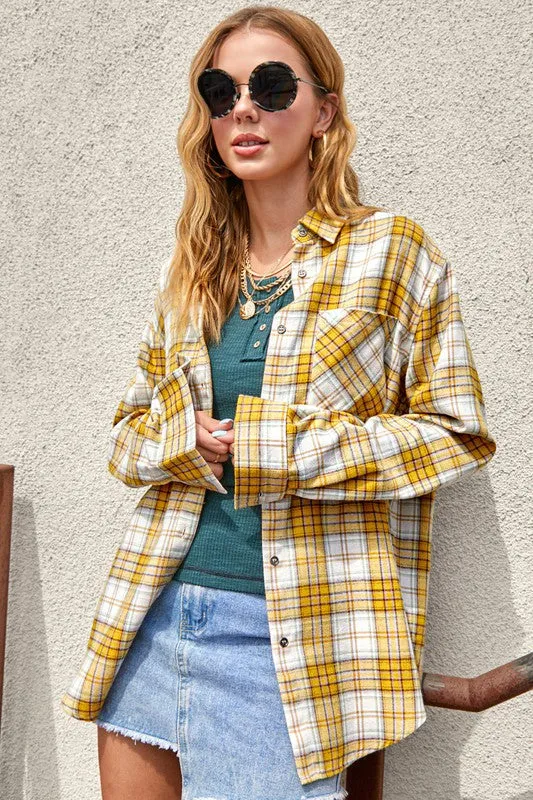 Dreamy Plaid Flannel Shirt