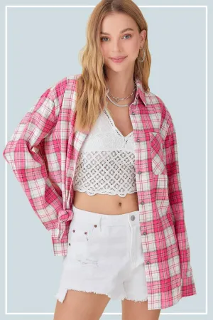 Dreamy Plaid Flannel Shirt