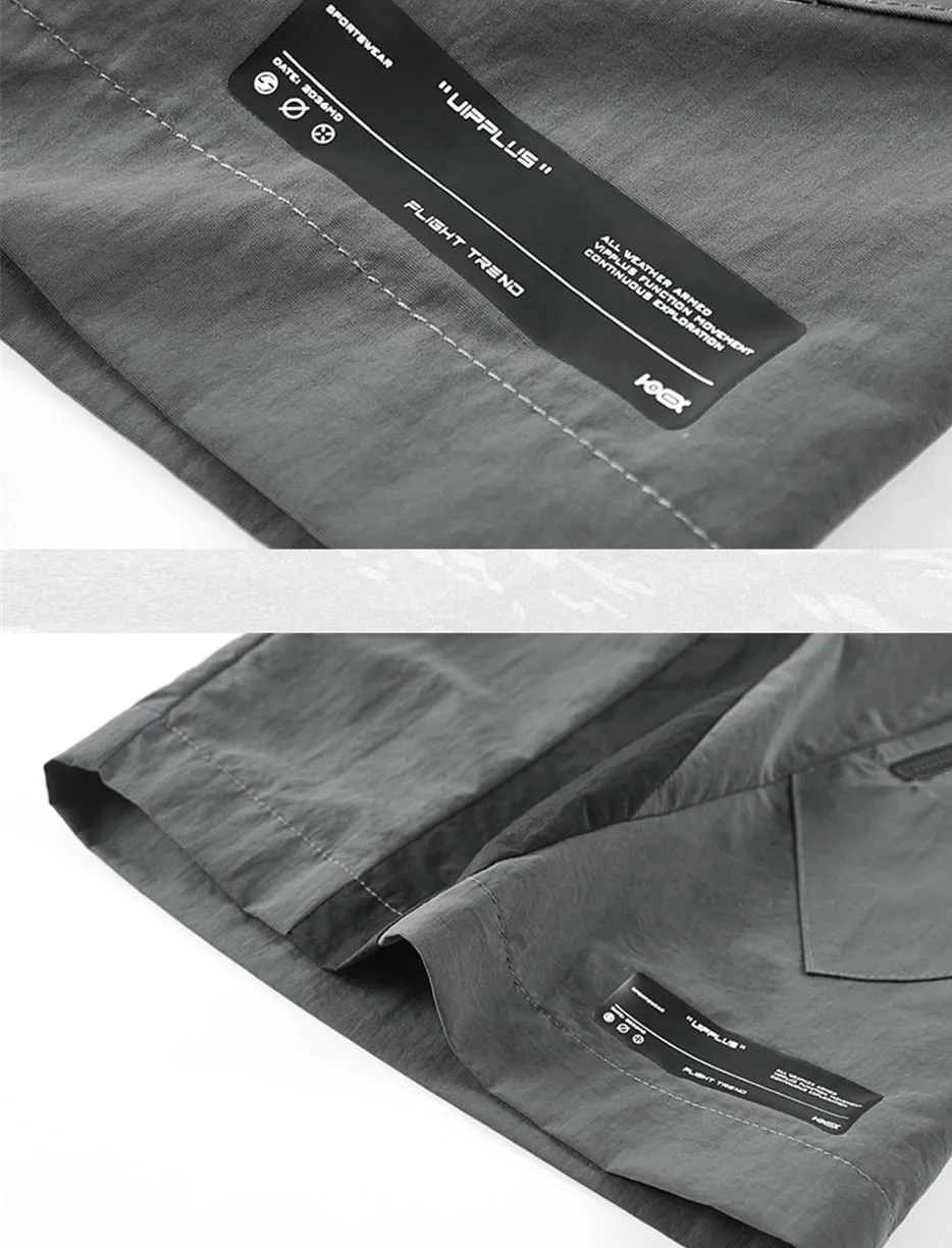 Elastic Waist Tactical Shorts With Zippered Pockets / Fashion Functional Shorts