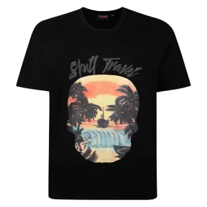 Espionage Mens Skull Travel Big & Tall Short Sleeve T-Shirt